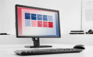 DeltaMaster Dashboard auf Desktop Display